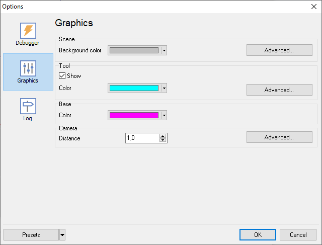Graphics settings
